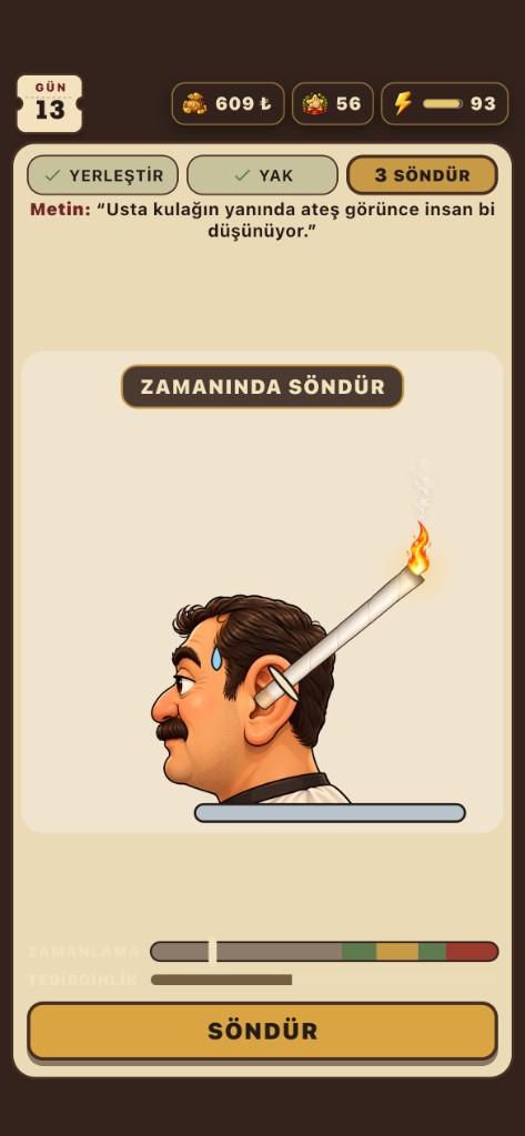 Zamanlama mini oyunu