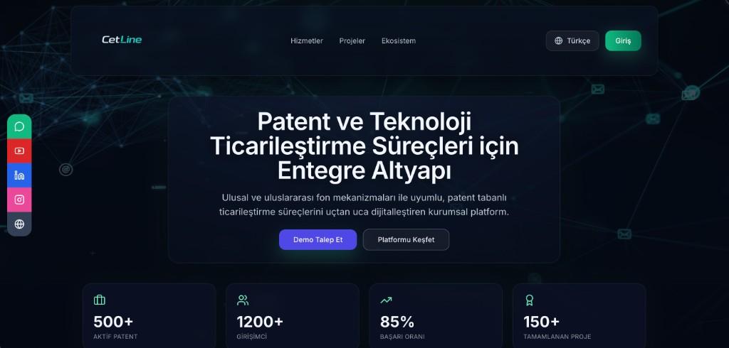 CetLine web sitesi