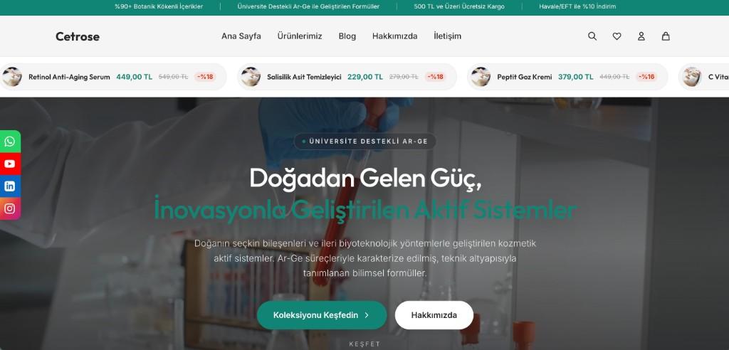 Cetrose web sitesi